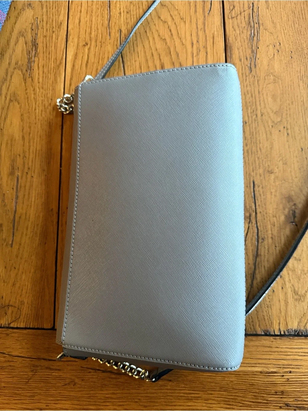 kate Spade Gray Leather Crossbody Bag